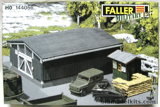 Faller HO Military Ventilated Warehouse- HO Scale Building, HO 144056 plastic model kit
